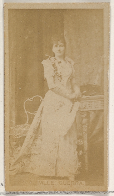 Mlle. Guerra, from the Actors and Actresses series (N45, Type 8) for Virginia Brights Cigarettes