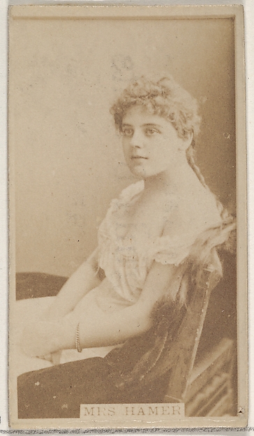Mrs. Hamer, from the Actors and Actresses series (N45, Type 8) for Virginia Brights Cigarettes