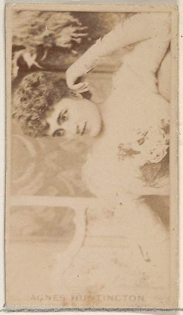 Agnes Huntington, from the Actors and Actresses series (N45, Type 8) for Virginia Brights Cigarettes