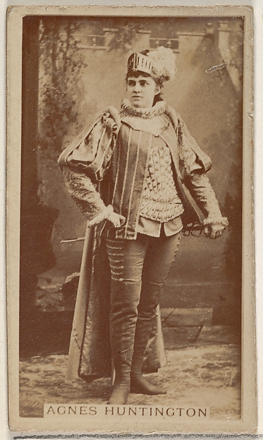 Agnes Huntington, from the Actors and Actresses series (N45, Type 8) for Virginia Brights Cigarettes