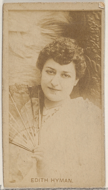 Edith Hyman, from the Actors and Actresses series (N45, Type 8) for Virginia Brights Cigarettes