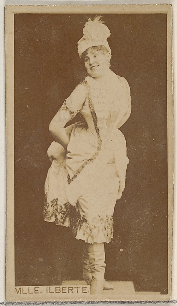 Mlle. Ilberte, from the Actors and Actresses series (N45, Type 8) for Virginia Brights Cigarettes