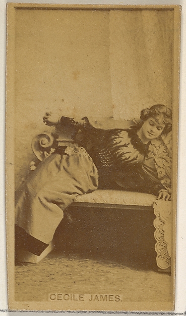Cecile James, from the Actors and Actresses series (N45, Type 8) for Virginia Brights Cigarettes