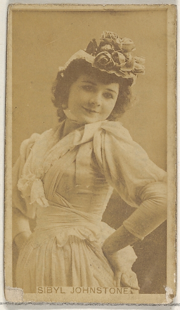 Sibyl Johnstone, from the Actors and Actresses series (N45, Type 8) for Virginia Brights Cigarettes