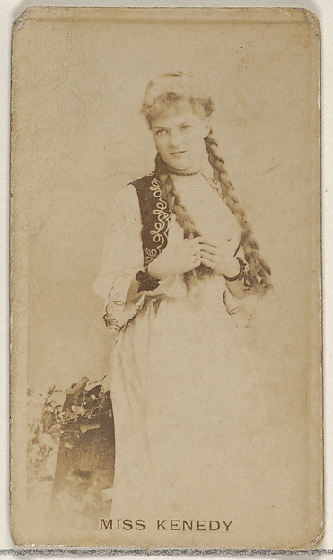 Miss Kenedy, from the Actors and Actresses series (N45, Type 8) for Virginia Brights Cigarettes