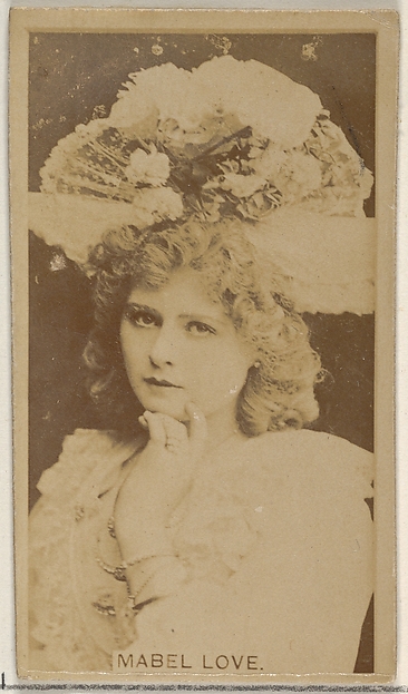 Mabel Love, from the Actors and Actresses series (N45, Type 8) for Virginia Brights Cigarettes