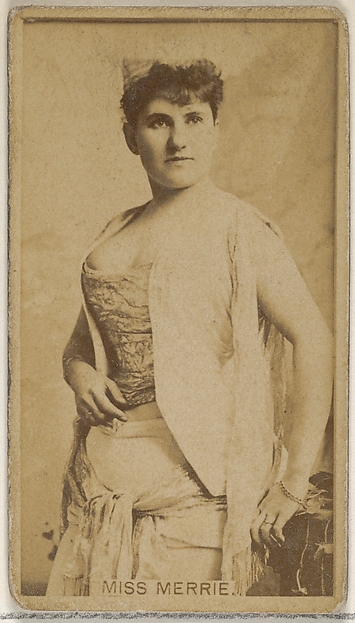 Miss Merrie, from the Actors and Actresses series (N45, Type 8) for Virginia Brights Cigarettes