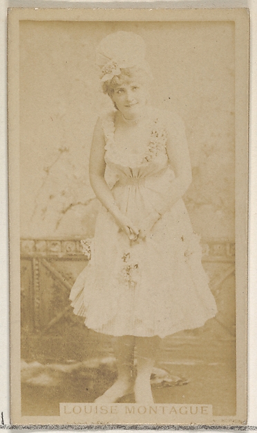 Louise Montague, from the Actors and Actresses series (N45, Type 8) for Virginia Brights Cigarettes