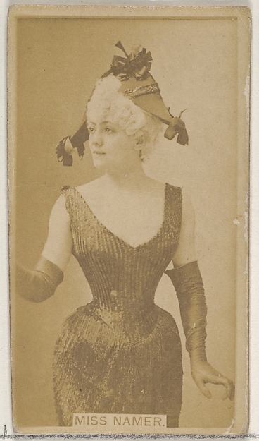 Miss Namer, from the Actors and Actresses series (N45, Type 8) for Virginia Brights Cigarettes