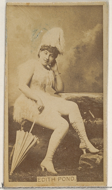 Edith Pond, from the Actors and Actresses series (N45, Type 8) for Virginia Brights Cigarettes