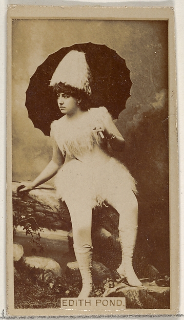 Edith Pond, from the Actors and Actresses series (N45, Type 8) for Virginia Brights Cigarettes