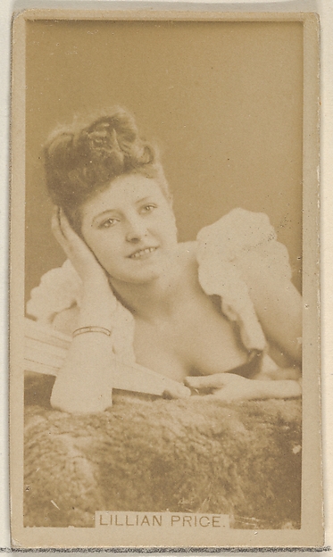 Lillian Price, from the Actors and Actresses series (N45, Type 8) for Virginia Brights Cigarettes