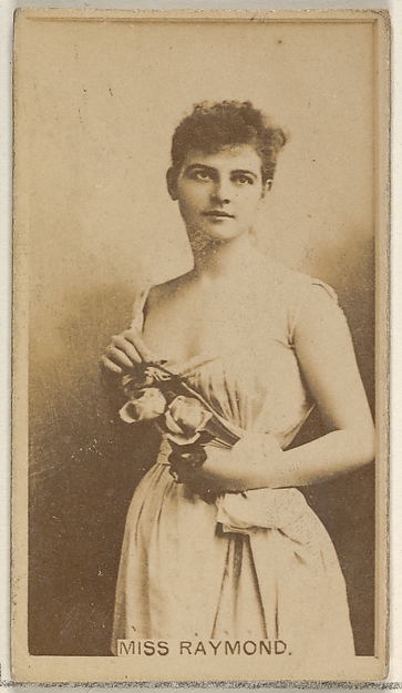 Miss Raymond, from the Actors and Actresses series (N45, Type 8) for Virginia Brights Cigarettes
