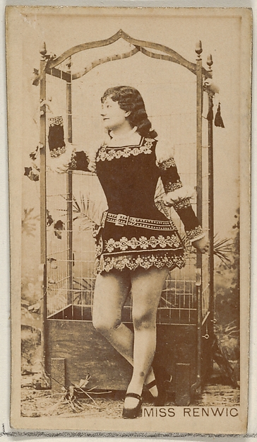 Miss Renwic, from the Actors and Actresses series (N45, Type 8) for Virginia Brights Cigarettes