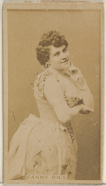 Fanny Rice, from the Actors and Actresses series (N45, Type 8) for Virginia Brights Cigarettes