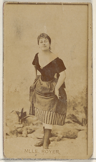 Mlle. Royer, from the Actors and Actresses series (N45, Type 8) for Virginia Brights Cigarettes