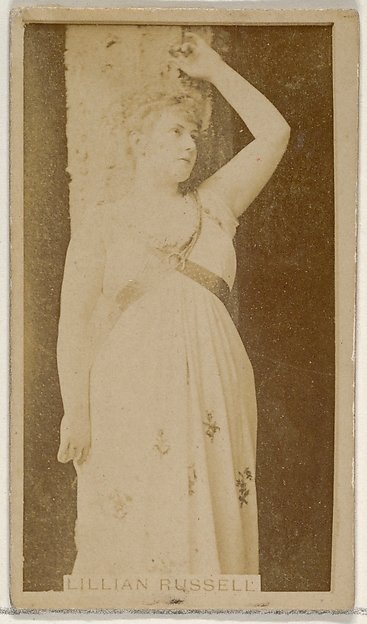 Lillian Russell, from the Actors and Actresses series (N45, Type 8) for Virginia Brights Cigarettes
