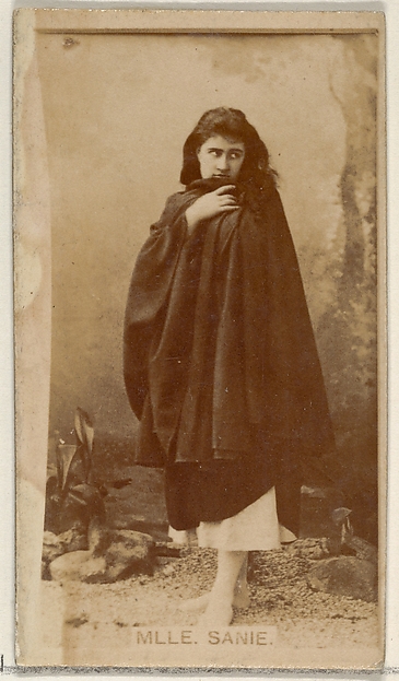 Mlle. Sanie, from the Actors and Actresses series (N45, Type 8) for Virginia Brights Cigarettes