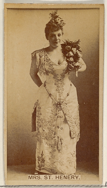 Mrs. St. Henery, from the Actors and Actresses series (N45, Type 8) for Virginia Brights Cigarettes