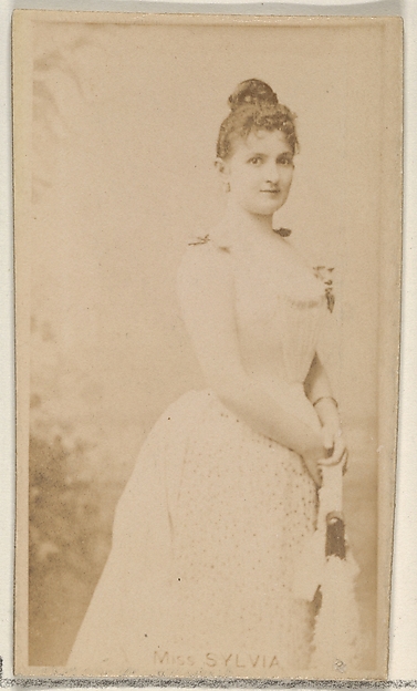 Miss Sylvia, from the Actors and Actresses series (N45, Type 8) for Virginia Brights Cigarettes