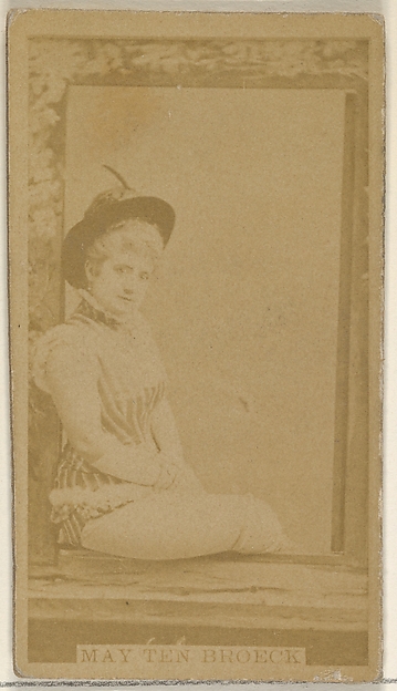 May Ten Broeck, from the Actors and Actresses series (N45, Type 8) for Virginia Brights Cigarettes