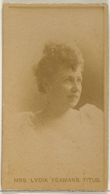 Mrs. Lydia Yeamans Titus, from the Actors and Actresses series (N45, Type 8) for Virginia Brights Cigarettes