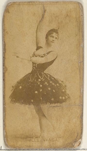 Mlle. Vanda, from the Actors and Actresses series (N45, Type 8) for Virginia Brights Cigarettes