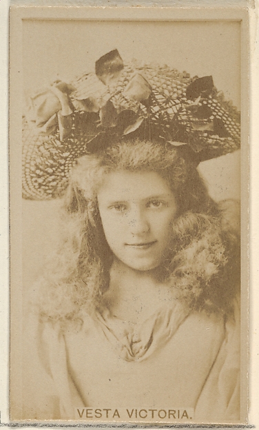 Vesta Victoria, from the Actors and Actresses series (N45, Type 8) for Virginia Brights Cigarettes