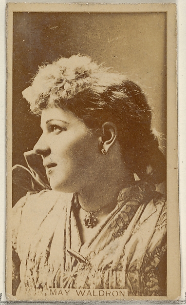 May Waldron, from the Actors and Actresses series (N45, Type 8) for Virginia Brights Cigarettes