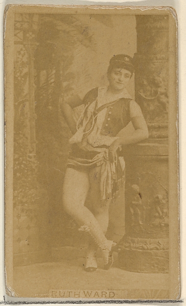 Ruth Ward, from the Actors and Actresses series (N45, Type 8) for Virginia Brights Cigarettes