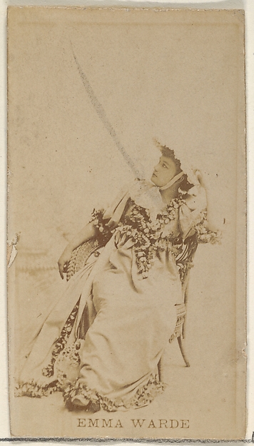 Emma Warde, from the Actors and Actresses series (N45, Type 8) for Virginia Brights Cigarettes