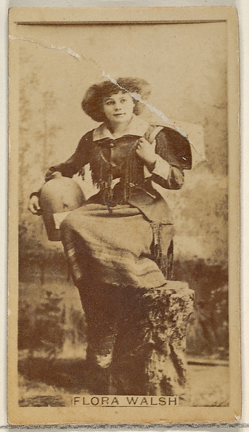 Flora Walsh, from the Actors and Actresses series (N45, Type 8) for Virginia Brights Cigarettes