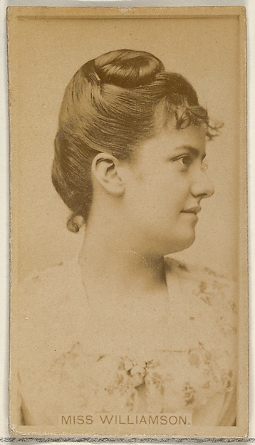 Miss Williamson, from the Actors and Actresses series (N45, Type 8) for Virginia Brights Cigarettes