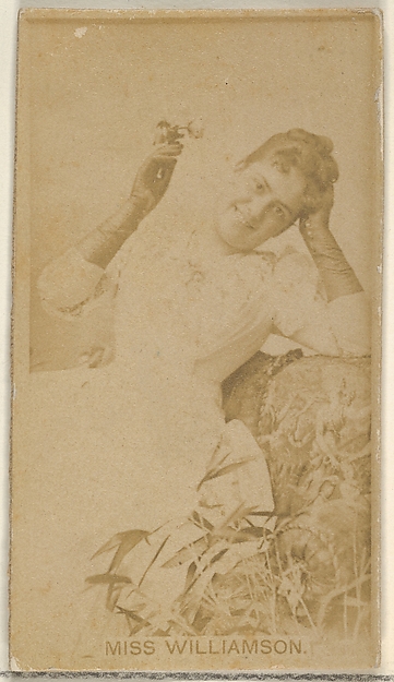 Miss Williamson, from the Actors and Actresses series (N45, Type 8) for Virginia Brights Cigarettes