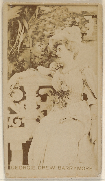 Georgie Drew Barrymore, from the Actors and Actresses series (N45, Type 8) for Virginia Brights Cigarettes