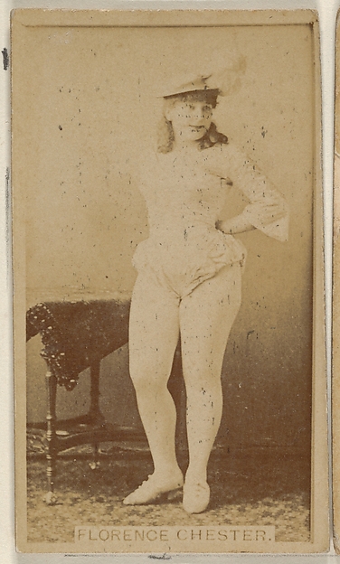 Florence Chester, from the Actors and Actresses series (N45, Type 8) for Virginia Brights Cigarettes