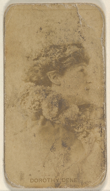 Dorothy Dene, from the Actors and Actresses series (N45, Type 8) for Virginia Brights Cigarettes