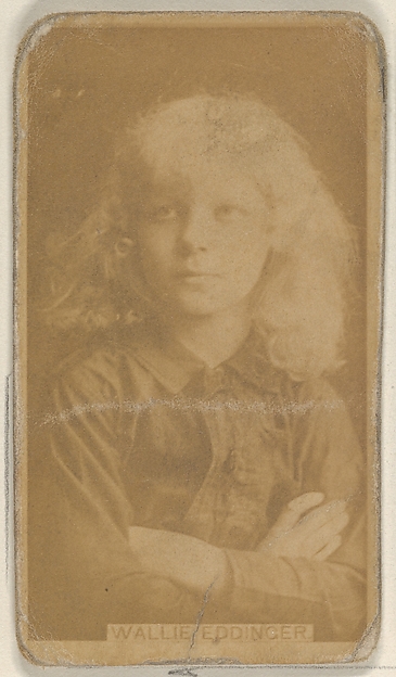 Wallie Eddinger, from the Actors and Actresses series (N45, Type 8) for Virginia Brights Cigarettes