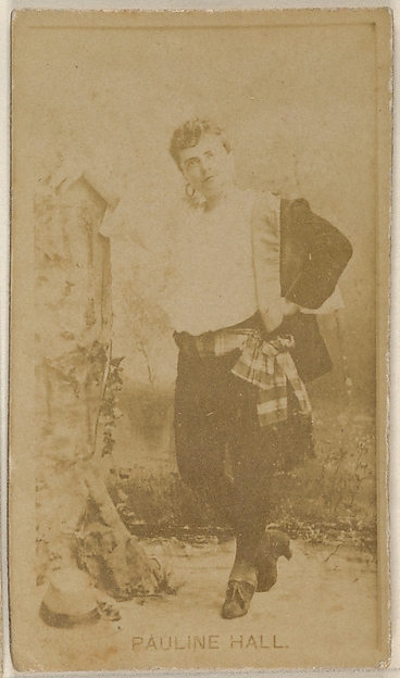 Pauline Hall, from the Actors and Actresses series (N45, Type 8) for Virginia Brights Cigarettes
