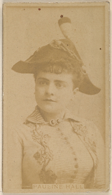 Pauline Hall, from the Actors and Actresses series (N45, Type 8) for Virginia Brights Cigarettes