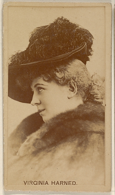 Virginia Harned, from the Actors and Actresses series (N45, Type 8) for Virginia Brights Cigarettes