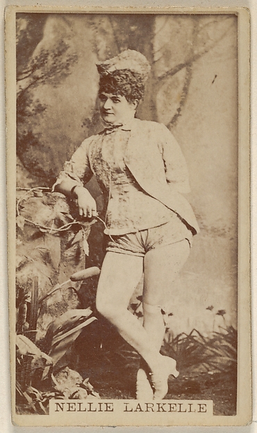Nellie Larkelle, from the Actors and Actresses series (N45, Type 8) for Virginia Brights Cigarettes