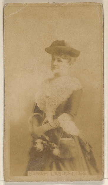 Sarah Las Celles, from the Actors and Actresses series (N45, Type 8) for Virginia Brights Cigarettes