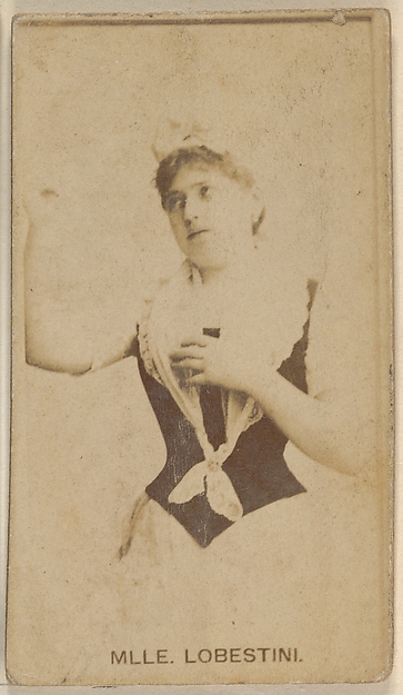 Mlle. Lobestini, from the Actors and Actresses series (N45, Type 8) for Virginia Brights Cigarettes