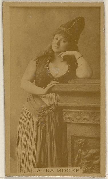 Laura Moore, from the Actors and Actresses series (N45, Type 8) for Virginia Brights Cigarettes