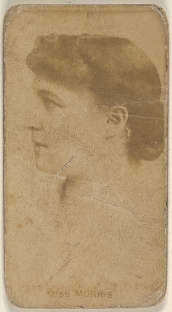 Miss Morris, from the Actors and Actresses series (N45, Type 8) for Virginia Brights Cigarettes