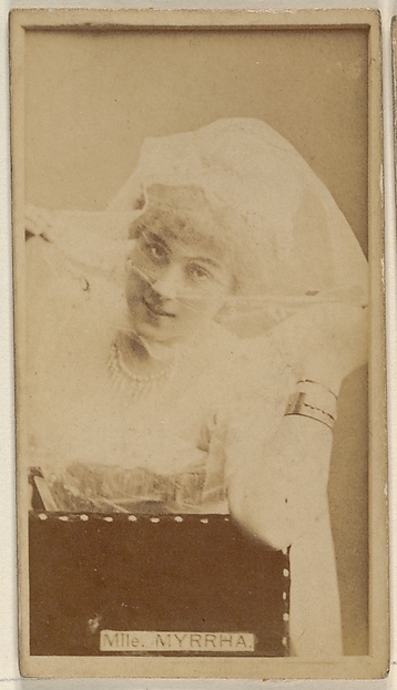 Mlle. Myrrha, from the Actors and Actresses series (N45, Type 8) for Virginia Brights Cigarettes