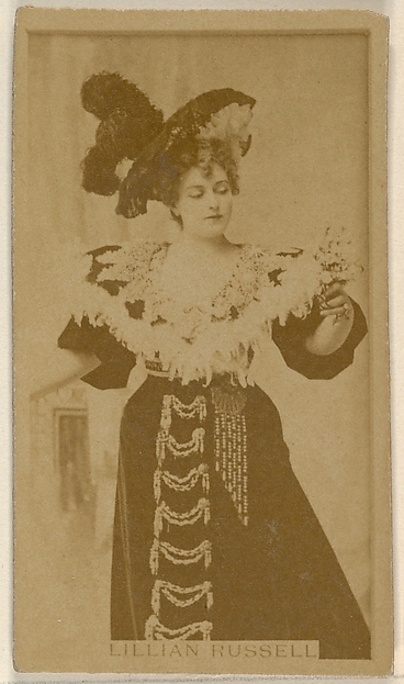 Lillian Russell, from the Actors and Actresses series (N45, Type 8) for Virginia Brights Cigarettes