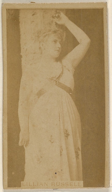 Lillian Russell, from the Actors and Actresses series (N45, Type 8) for Virginia Brights Cigarettes