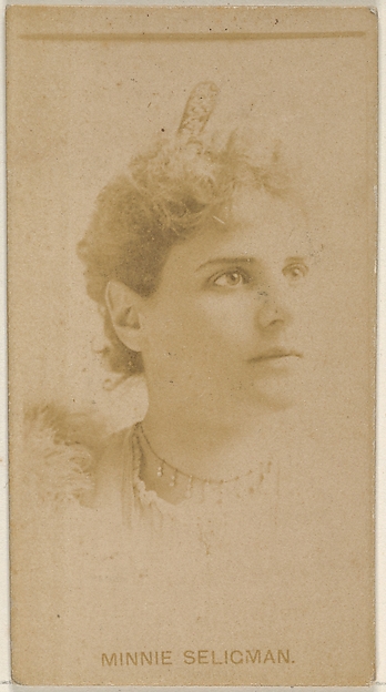 Minnie Seligman, from the Actors and Actresses series (N45, Type 8) for Virginia Brights Cigarettes